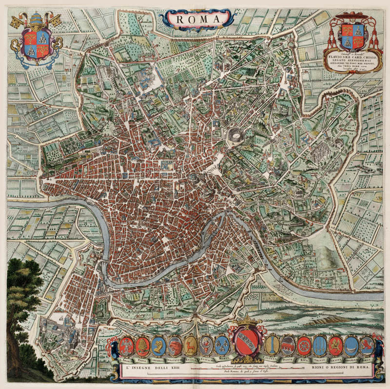 Rome 1649 Blaeu